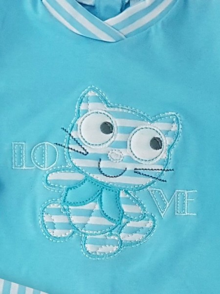 tutina completo in cotone love  3