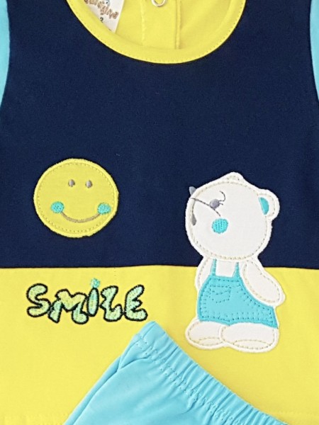 tutina completo cotone jersey sole smile  3