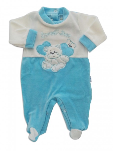 tutina ciniglia sweet bear taglia00 Turchese Taglia 00