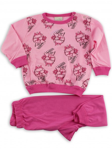 tutina pigiama jersey gufetta con occhiali  Rosa corallo Taglia 9-12 mesi