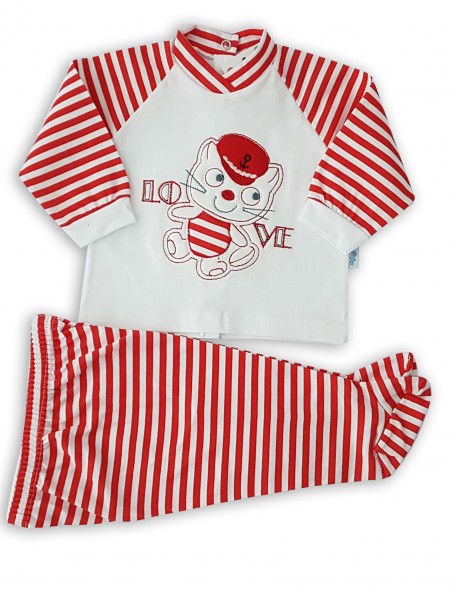 completino in cotone jersey  Rosso Taglia 0-1 mese