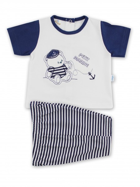 tutina completo jersey le petit marine  Bianco Taglia 1-3 mesi