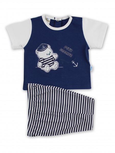 tutina completo jersey le petit marine  Blu Taglia 0-1 mese