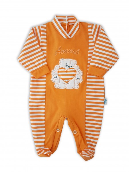 tutina neonato in jersey amori Arancio 3-6 mesi