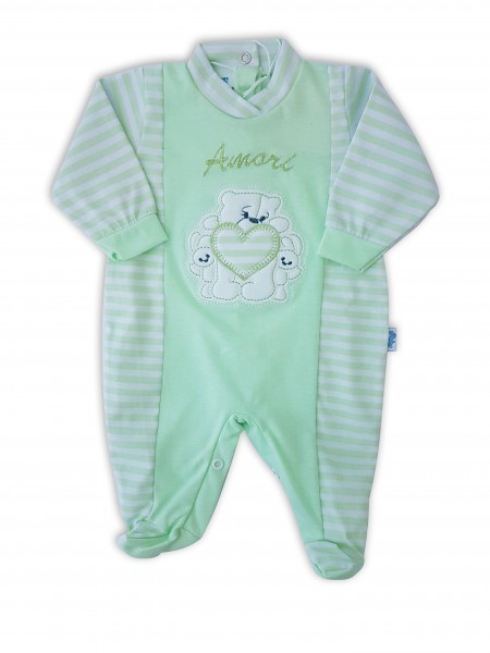 tutina neonato in jersey amori Verde pistacchio Taglia 1-3 mesi