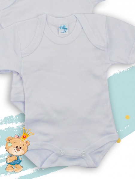 body manica corta in cotone  Bianco Taglia 0-1 mese