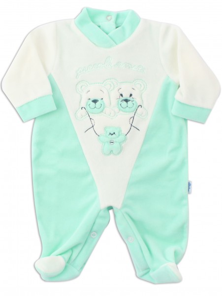 tutina ciniglia piccoli amici  Verde Taglia 3-6 mesi