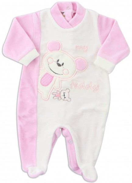 tutina ciniglia orso teddy  Rosa Taglia 3-6 mesi