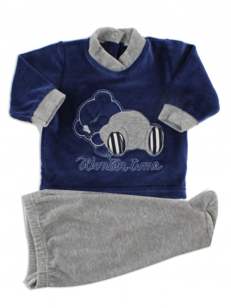 tutina completo in ciniglia winter time  Blu Taglia 0-1 mese