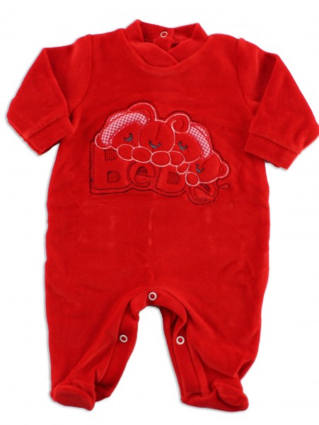 Tutina neonato rosso bebe Rosso Taglia 9-12 mesi