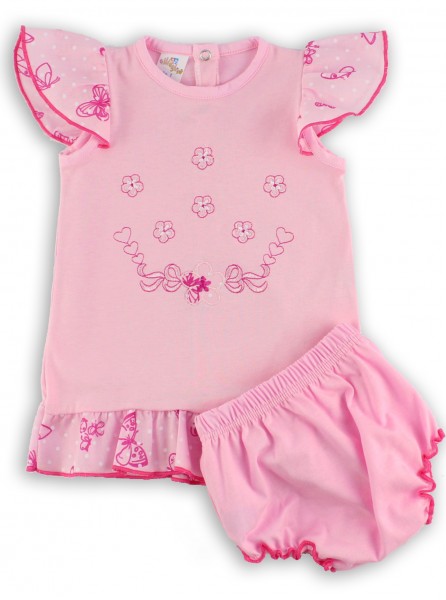 tutina completo jersey le flowers  Rosa Taglia 0-1 mese