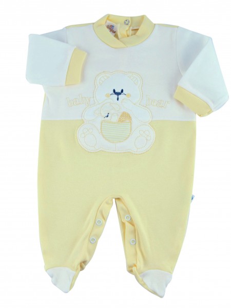 tutina cotone interlock baby bear  Giallo Taglia 6-9 mesi