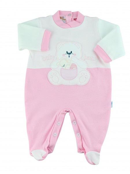 tutina cotone interlock baby bear  Rosa Taglia 6-9 mesi