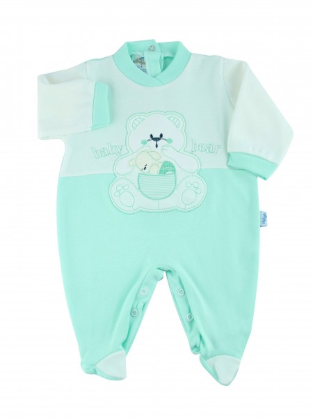 tutina cotone interlock baby bear  Verde Taglia 9-12 mesi