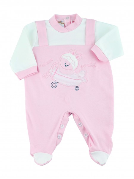 tutina cotone interlock volare ooohh  Rosa Taglia 0-1 mese