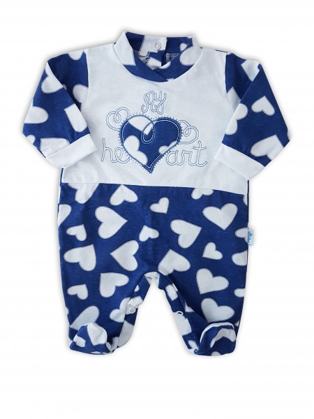 tutina cotone jersey my heart  Blu Taglia 0-1 mese