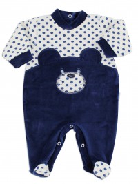 Immagine tutina in ciniglia l\'orso e pois