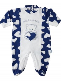 Immagine tutina cotone jersey orsetto cuoricino mio