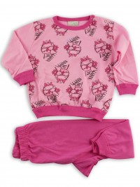 Immagine tutina pigiama jersey gufetta con occhiali