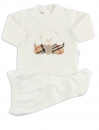 Immagine tutina completo in ciniglia bear fiocco