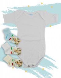 Corredino intimo body e calzini in cotone