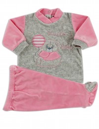 Tutina completo clinica in ciniglia piccolo bebe.
