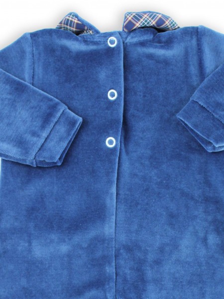 tutina ciniglia gilet tessuto scozzese  2