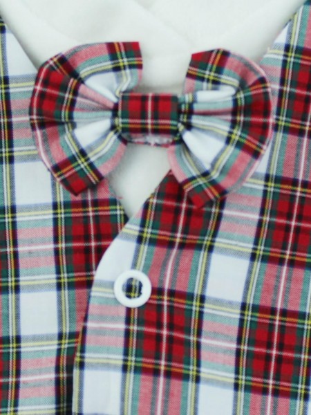 tutina ciniglia gilet e papillon tessuto  3