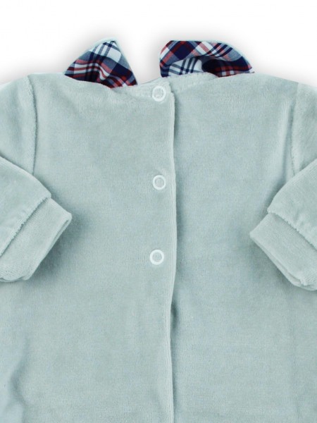 tutina ciniglia gilet tessuto scozzese 2