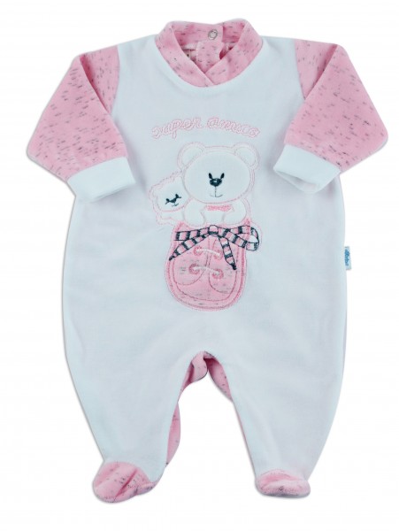 tutina ciniglia super amico sneakers  Rosa Taglia 6-9 mesi