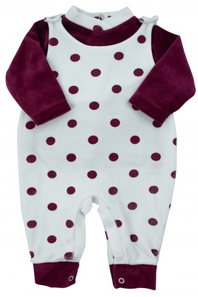 Tutina con salopette a pois 2