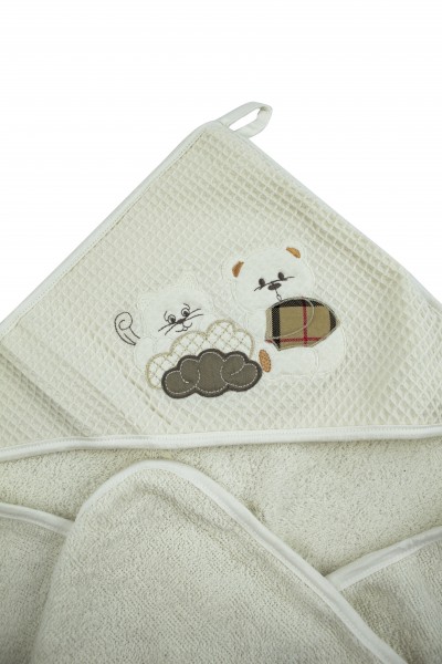 triangolo accappatoio neonato