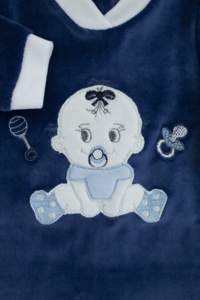 tutina neonato ciniglia bimbo sonaglio e ciuccio  2