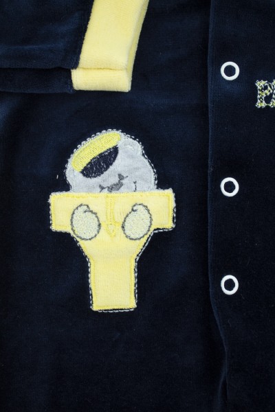 Tutina neonato senza piedi con bottoncini a pressione sul davanti 2