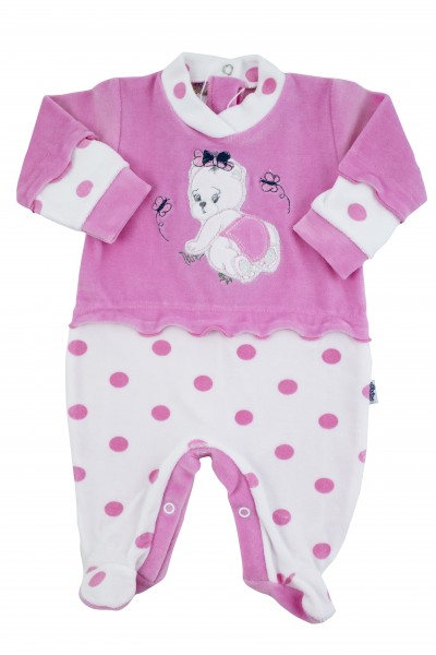 Bambini Abbigliamento bambina Abbigliamento neonate Pagliaccetti Kiabi Pagliaccetti Tutina in ciniglia Kiabi 3 mesi 