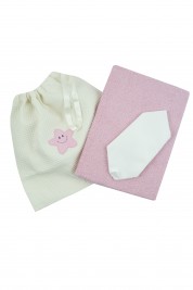 coordinato bagnetto neonato 3 pz. in cotone