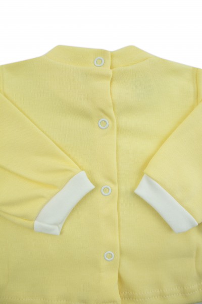 completino bevo il latte interlock con scritta e orsetti ricamati 2