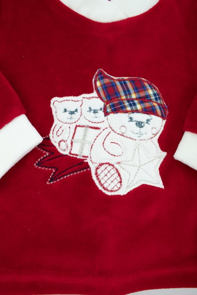 completino neonato in ciniglia stella cometa 2