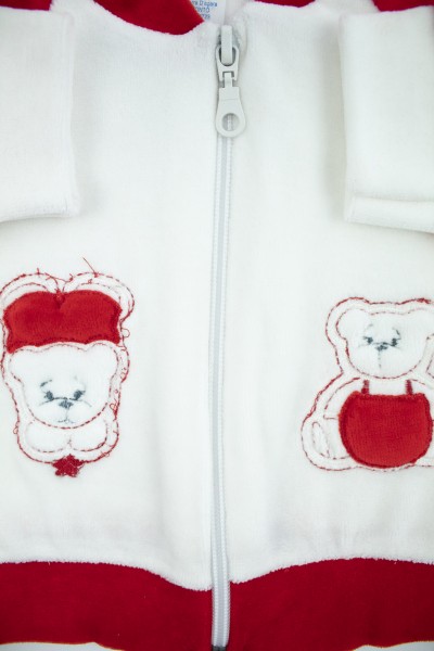 Completino tuta ciniglia con zip su e giù 2