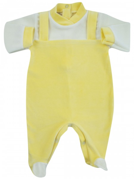 tutina per neonato salopette monocolore  Giallo Taglia 0-1 mese