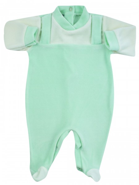 tutina per neonato salopette monocolore  Verde Taglia 0-1 mese