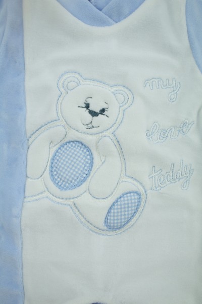 tutina neonato ciniglia my love teddy 2
