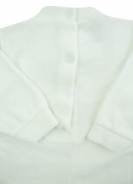 tutina per neonata in ciniglia con strass 3