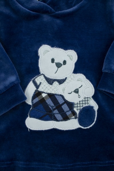 completino neonato ciniglia abbraccio orsetti 2