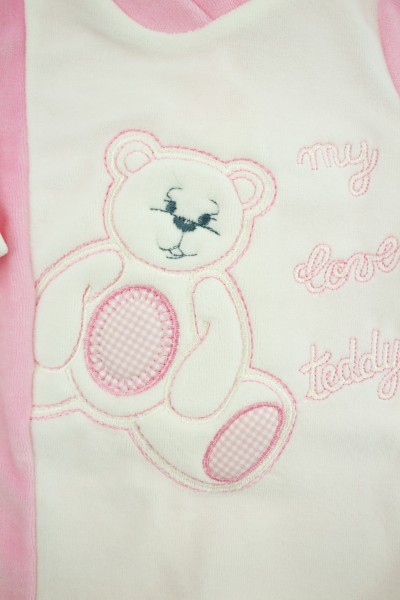 tutina neonato ciniglia my love teddy 2
