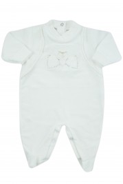 tutina per neonata in ciniglia con strass