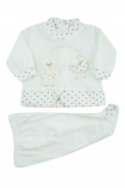 completino neonato ciniglia dolce amica