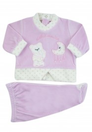 completino neonato ciniglia dolce amica