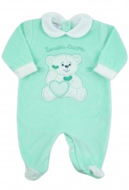 tutina neonato ciniglia orsetto teneri cuori