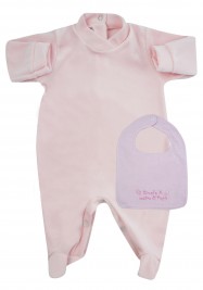 coordinato neonata monocolore rosa